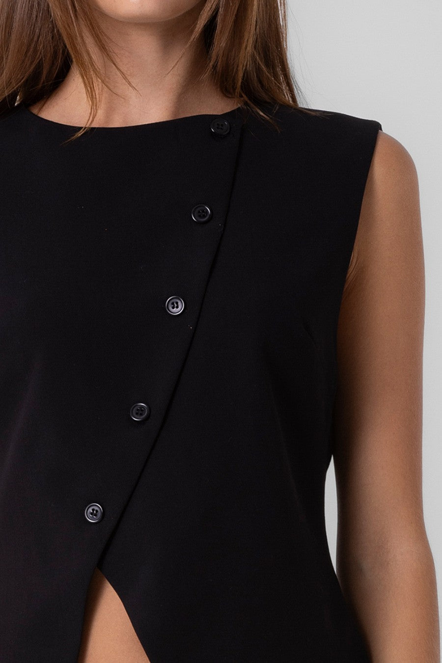 Buttoned Vest Top