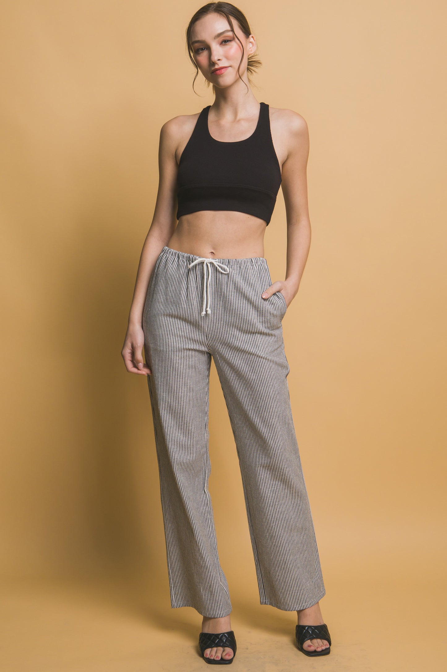 Linen Wide- Leg Pants