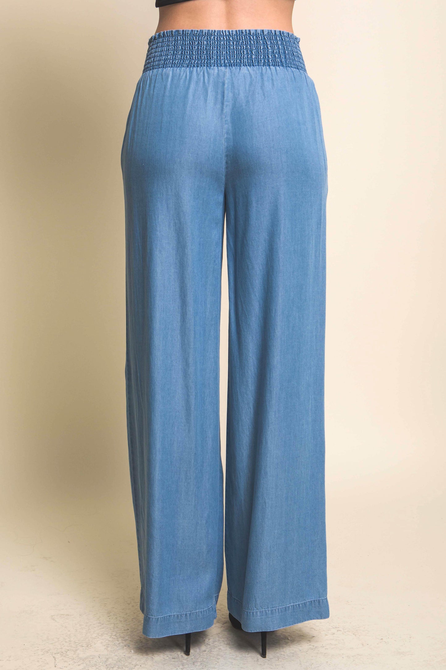 Smocked Waist Band Casual Pant