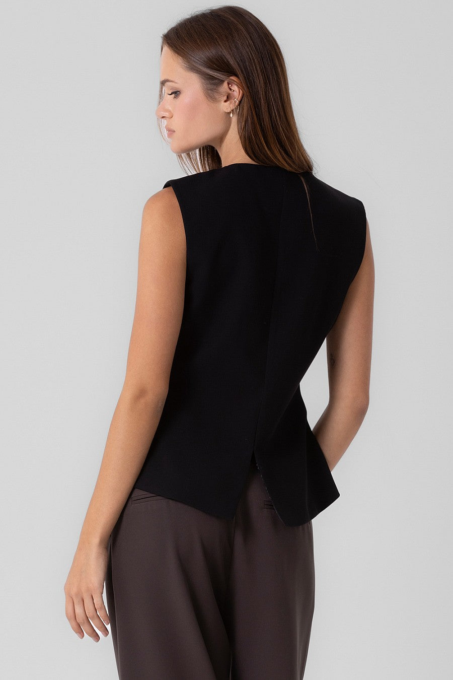 Buttoned Vest Top