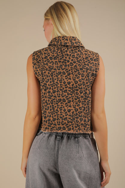 Leopard Printed Vest