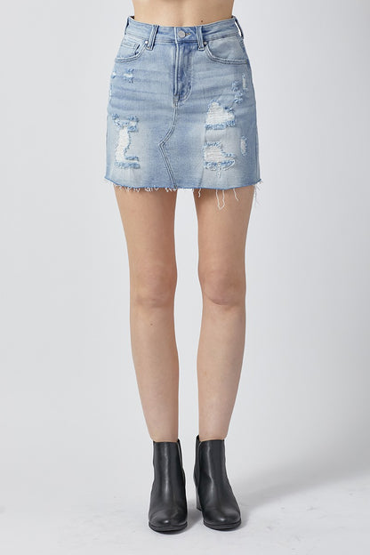 Light Denim Skirt