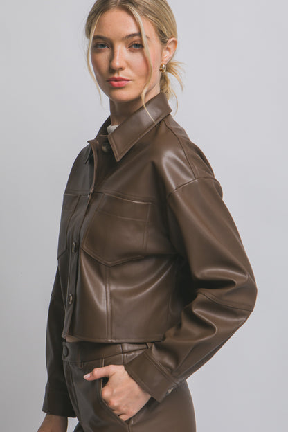 Faux Leather Jacket