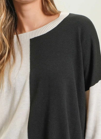 Relaxed Colorblock Sweater