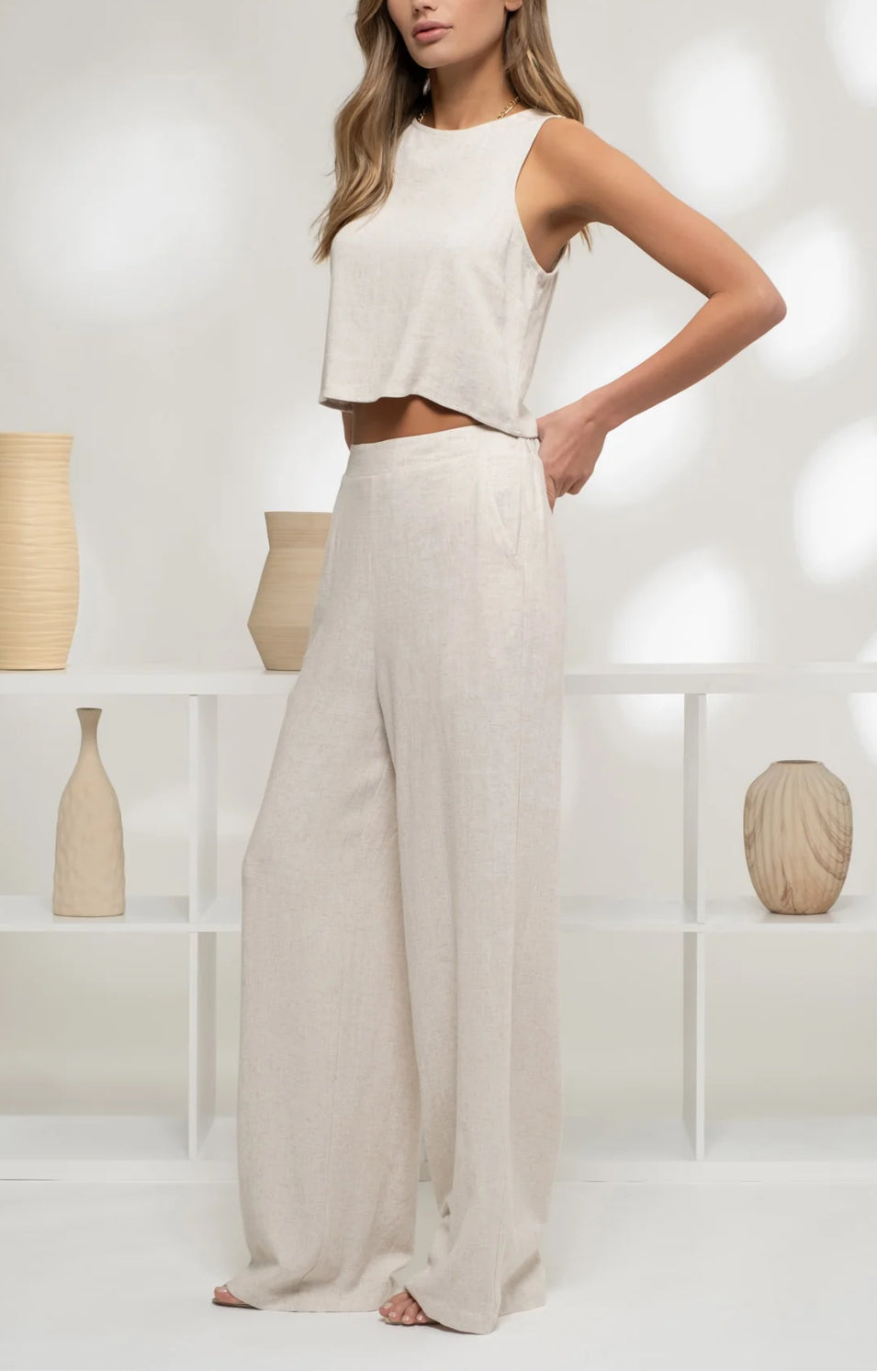 High Waist Wide Leg Pants