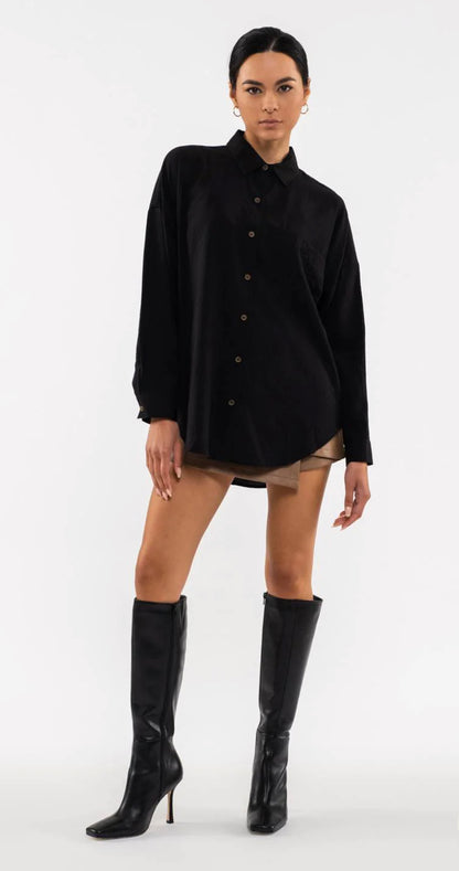 Collared Button Down Sleeve Top