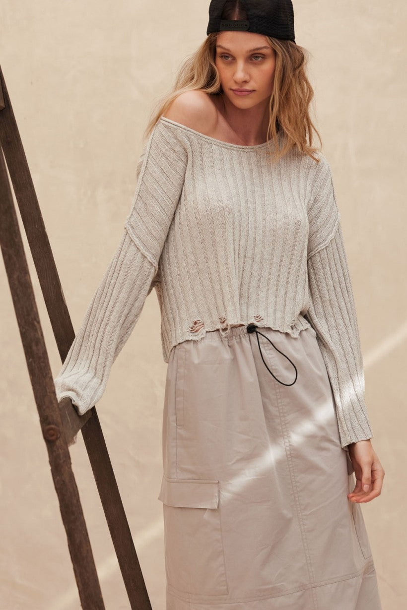 Ribbed Knit Sweater