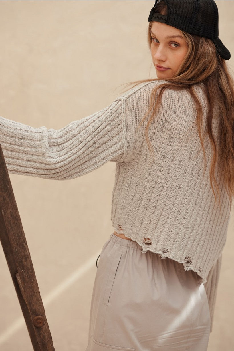 Ribbed Knit Sweater