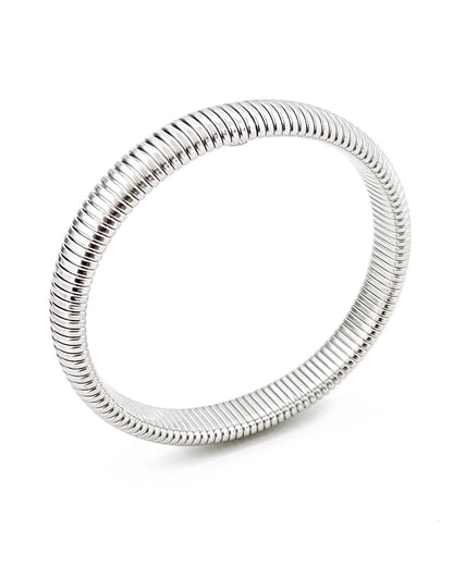 Thin coil Bangle Bracelet- 2 Colors!
