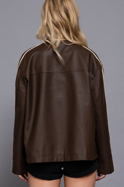Faux Leather Jacket
