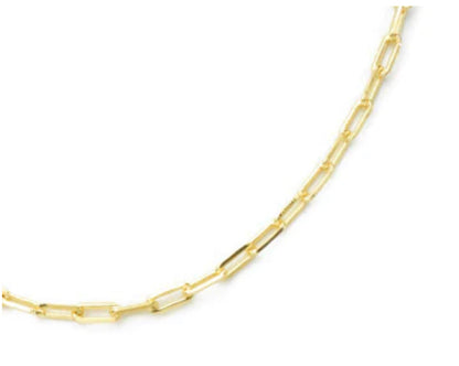 Gold Paper Clip Necklace